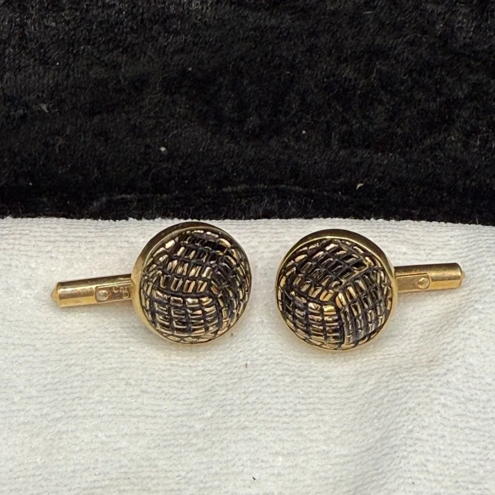 Vintage Christian Dior Gold Filled Cufflinks